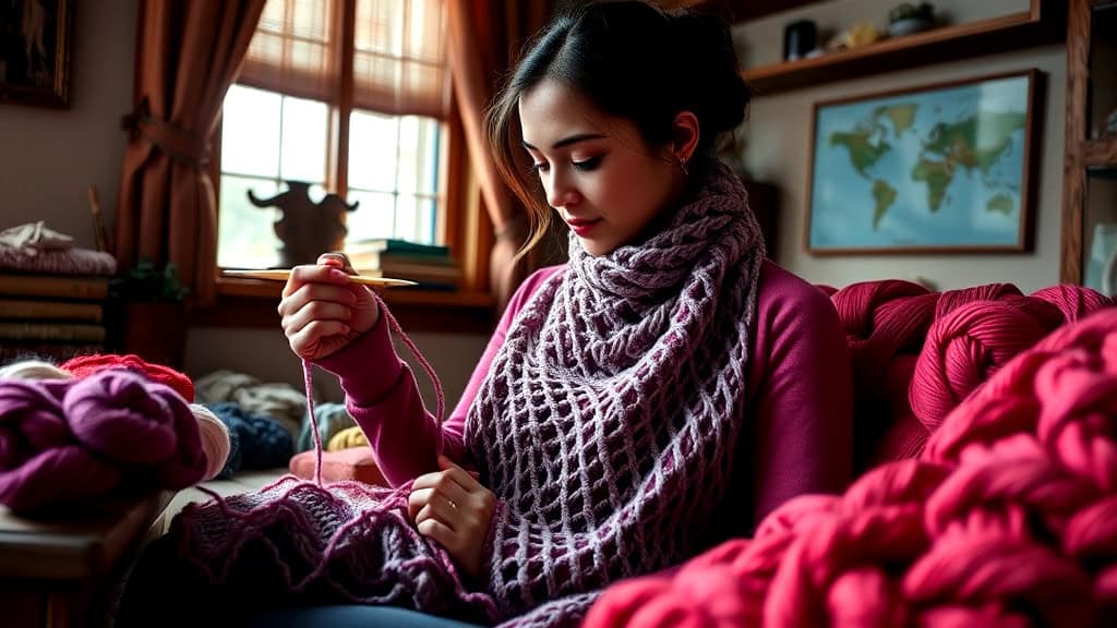 Crafting the Strangling Vine Lace Scarf Crafting the Strangling Vine Lace Scarf