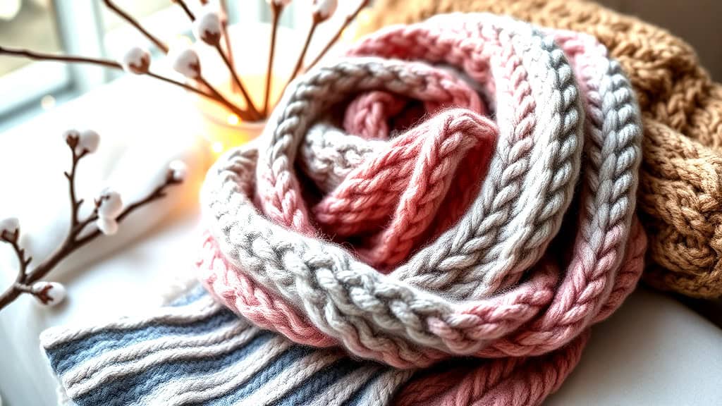 Mistake Rib for Two-Color Scarf Projects Mistake Rib for Two-Color Scarf Projects