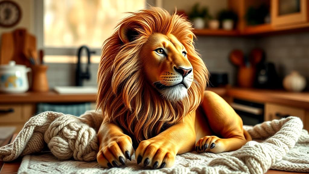 Intricate Lion Washcloth Pattern Intricate Lion Washcloth Pattern