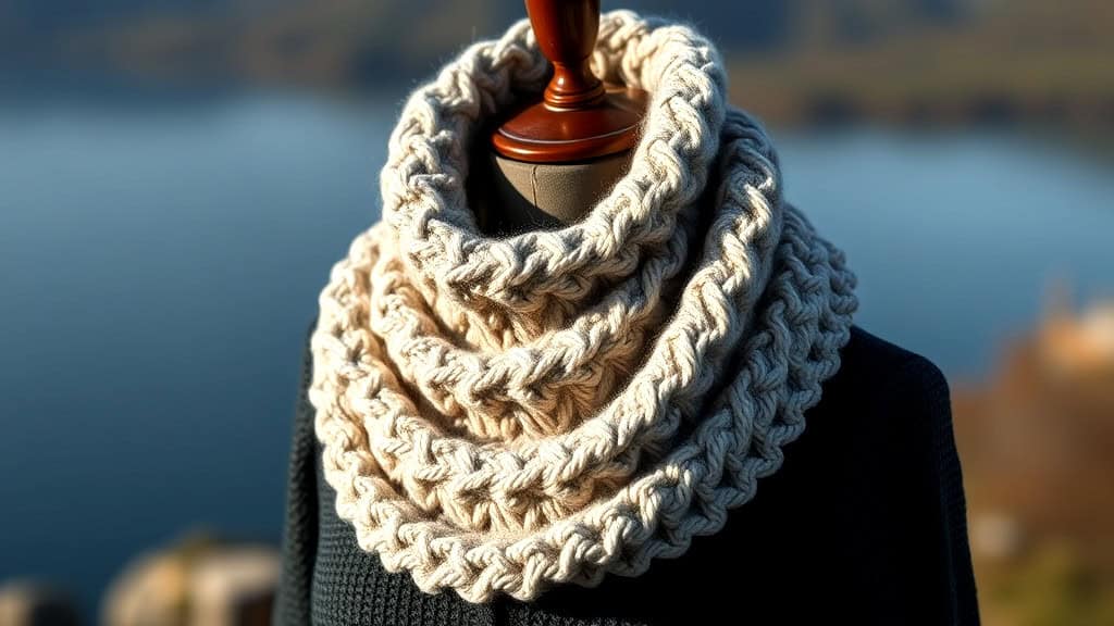 Seed Stitch Cowl Design